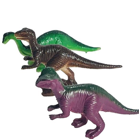 Lot of 6 Mini Plastic Toy Dino Dinosaur Figurines Ankylosaurus Pteranodon... - Picture 6 of 11
